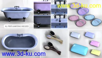 3D打印模型Z Relaxing Bath Time and Poses for Genesis 8的图片