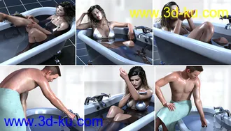 3D打印模型Z Relaxing Bath Time and Poses for Genesis 8的图片