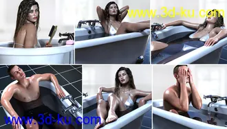 3D打印模型Z Relaxing Bath Time and Poses for Genesis 8的图片