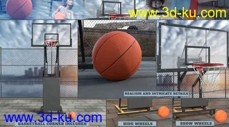 3D打印模型Z Shooting Hoops Scene and Poses for Genesis 8的图片