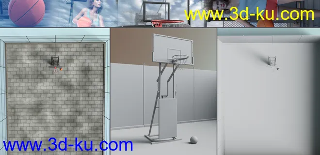 Z Shooting Hoops Scene and Poses for Genesis 8模型的图片12