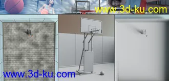 3D打印模型Z Shooting Hoops Scene and Poses for Genesis 8的图片