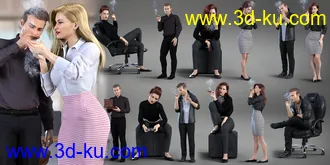 3D打印模型Z Smoke and Cigars Props and Poses for Genesis 8的图片