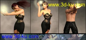 3D打印模型Z Spell Casting Poses and Partials for Genesis 3 and 8的图片