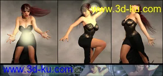 3D打印模型Z Spell Casting Poses and Partials for Genesis 3 and 8的图片