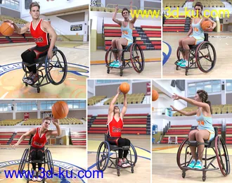 3D打印模型Z Sport Wheelchair and Poses for Genesis 8.1的图片