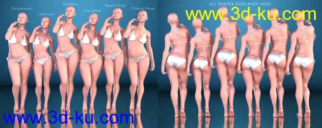 Z Stunning and Unique Shape and Pose Mega Set for Genesis 8 Female模型的图片3