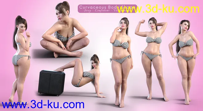 Z Stunning and Unique Shape and Pose Mega Set for Genesis 8 Female模型的图片5