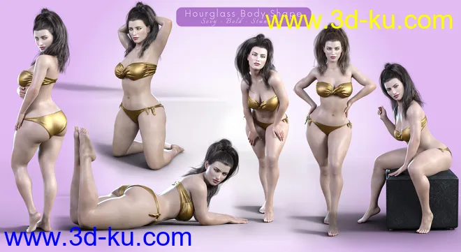 Z Stunning and Unique Shape and Pose Mega Set for Genesis 8 Female模型的图片8