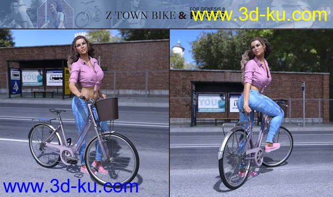 Z Town Bike and Poses模型的图片6