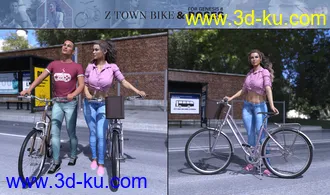 3D打印模型Z Town Bike and Poses的图片