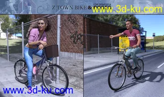 3D打印模型Z Town Bike and Poses的图片