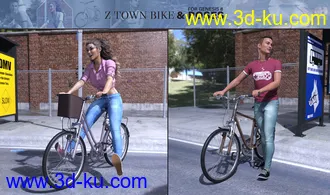 3D打印模型Z Town Bike and Poses的图片