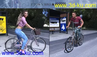 3D打印模型Z Town Bike and Poses的图片