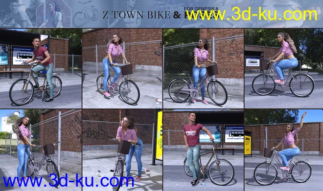 Z Town Bike and Poses模型的图片13