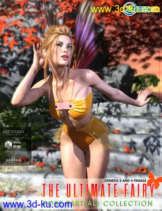 3D打印模型Z Ultimate Fairy Pose Collection for Genesis 3 and 8 Female的图片