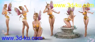 3D打印模型Z Ultimate Fairy Pose Collection for Genesis 3 and 8 Female的图片