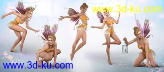3D打印模型Z Ultimate Fairy Pose Collection for Genesis 3 and 8 Female的图片