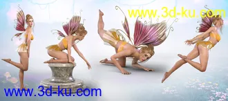 3D打印模型Z Ultimate Fairy Pose Collection for Genesis 3 and 8 Female的图片