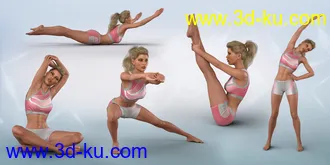 3D打印模型Z Utility Series - Fitness Exercise - Poses and Partials for Genesis 3 and 8 Female的图片