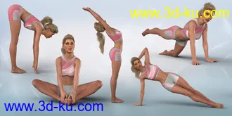 3D打印模型Z Utility Series - Fitness Exercise - Poses and Partials for Genesis 3 and 8 Female的图片