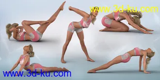 3D打印模型Z Utility Series - Fitness Exercise - Poses and Partials for Genesis 3 and 8 Female的图片