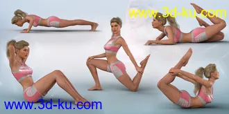 3D打印模型Z Utility Series - Fitness Exercise - Poses and Partials for Genesis 3 and 8 Female的图片