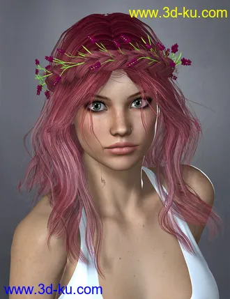 3D打印模型Zea Hair Colors and Wreath的图片