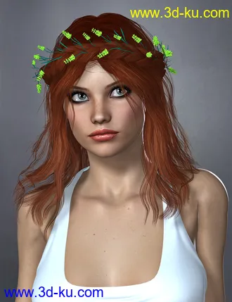 3D打印模型Zea Hair Colors and Wreath的图片