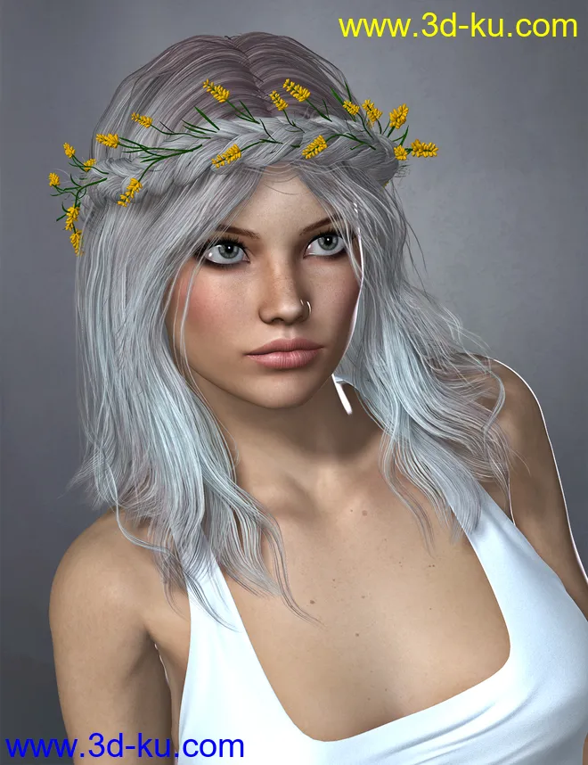 Zea Hair Colors and Wreath模型的图片7