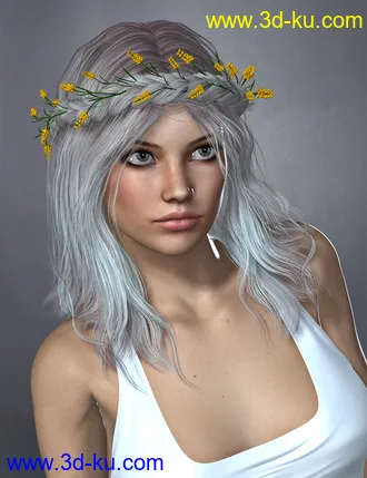 3D打印模型Zea Hair Colors and Wreath的图片