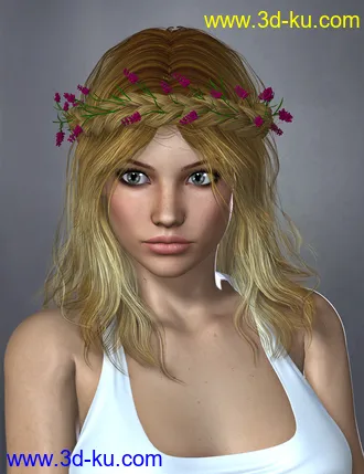 3D打印模型Zea Hair Colors and Wreath的图片