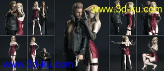 3D打印模型101 Series - Soldier of Fortune Poses and Prop for Genesis 8的图片
