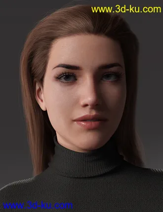 2021-04 Hair for Genesis 8 and 8.1 Females模型的图片4