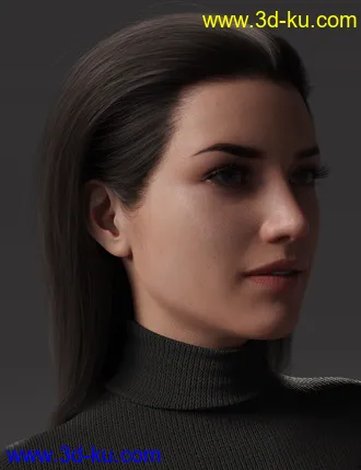 2021-04 Hair for Genesis 8 and 8.1 Females模型的图片5
