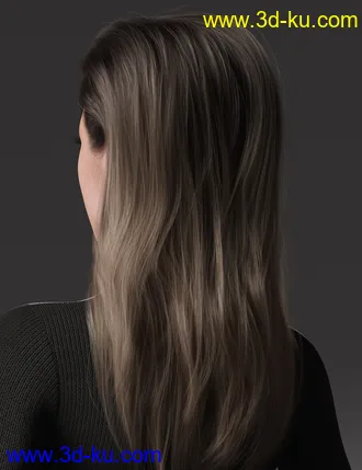 2021-04 Hair for Genesis 8 and 8.1 Females模型的图片7