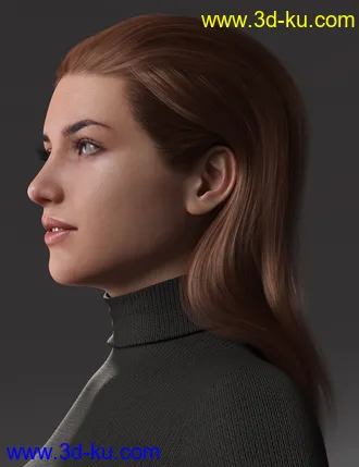 2021-04 Hair for Genesis 8 and 8.1 Females模型的图片8