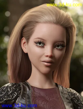 3D打印模型2021-04 Hair for Genesis 8 and 8.1 Females的图片