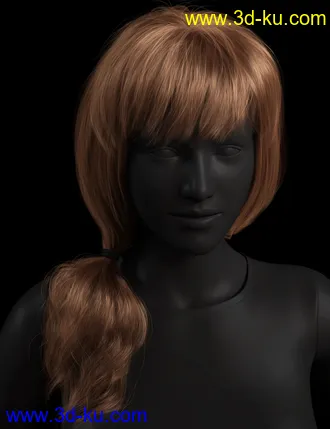3D打印模型2021-05 Hair for Genesis 8 and 8.1 Females的图片