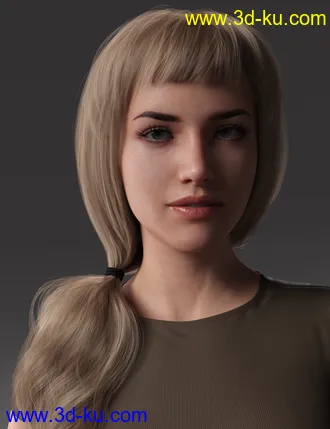 3D打印模型2021-05 Hair for Genesis 8 and 8.1 Females的图片