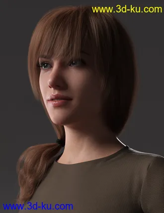 3D打印模型2021-05 Hair for Genesis 8 and 8.1 Females的图片