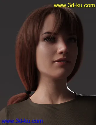 3D打印模型2021-05 Hair for Genesis 8 and 8.1 Females的图片