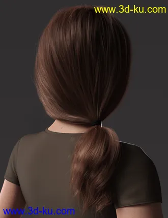 3D打印模型2021-05 Hair for Genesis 8 and 8.1 Females的图片