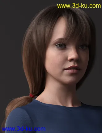 3D打印模型2021-05 Hair for Genesis 8 and 8.1 Females的图片