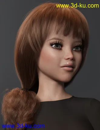 3D打印模型2021-05 Hair for Genesis 8 and 8.1 Females的图片