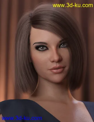 3D打印模型2021-08 Hair for Genesis 8 and 8.1 Females的图片