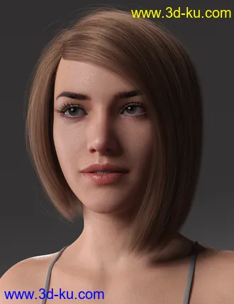 3D打印模型2021-08 Hair for Genesis 8 and 8.1 Females的图片