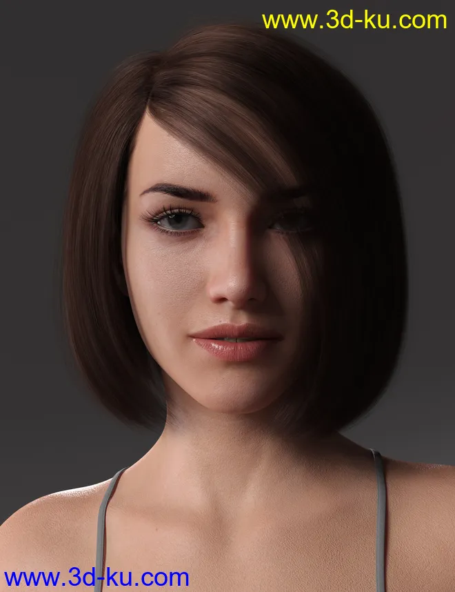 2021-08 Hair for Genesis 8 and 8.1 Females模型的图片3