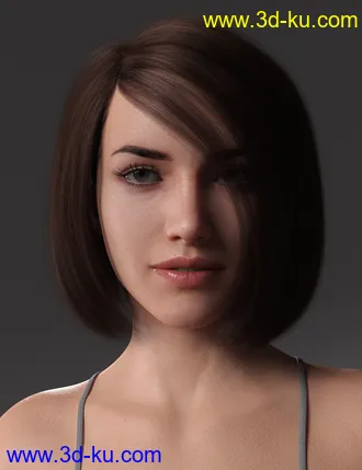 3D打印模型2021-08 Hair for Genesis 8 and 8.1 Females的图片