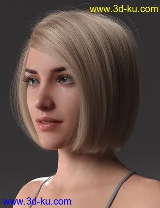 3D打印模型2021-08 Hair for Genesis 8 and 8.1 Females的图片